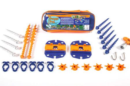 Markisen-Set, Dübel, Schrauben, Heringe, Markisenfüße