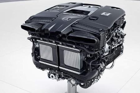 V8-Biturbo-Motor aus dem Mercedes-AMG E63