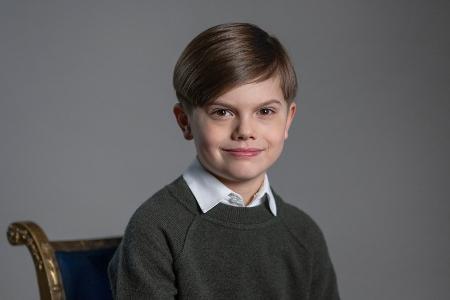 Prinz Oscar von Schweden wird 9: Palast teilt süßes Geburtstagsporträt