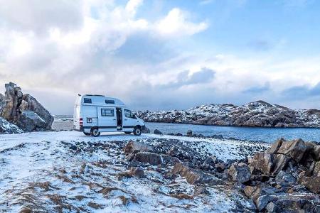 Winter-Stellplatz Vesterålen