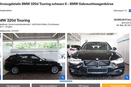 02/2019, Screenshots Recherche Abgasnorm-Angabe Hersteller-Websites