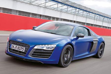 Audi R8 V10 plus 5.2 FSI, Frontansicht, Seitenführung