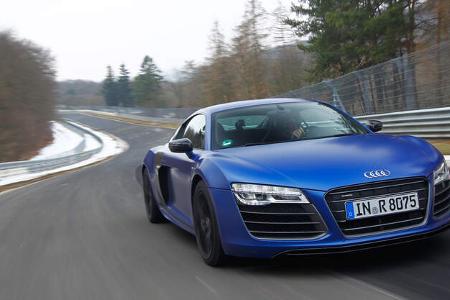 Audi R8 V10 plus 5.2 FSI, Frontansicht, Kühlergrill