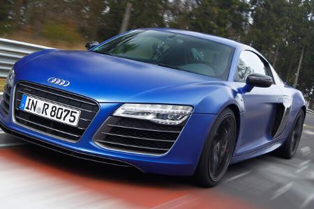 Audi R8 V10 plus 5.2 FSI, Frontansicht, Kühlergrill