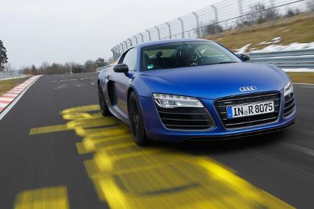 Audi R8 V10 plus 5.2 FSI, Frontansicht, Kühlergrill