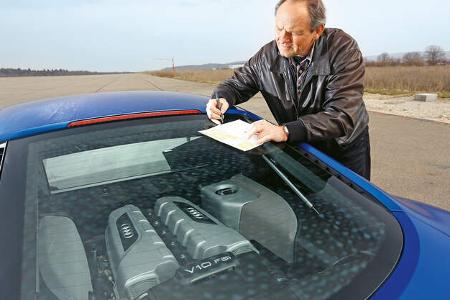 Audi R8 V10 plus 5.2 FSI, Motorhaube, Moter
