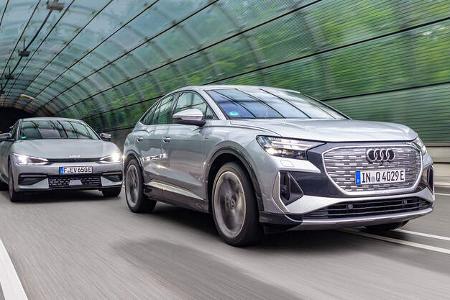 Audi Q4 Sportback 50 e-tron, Kia EV6 AWD