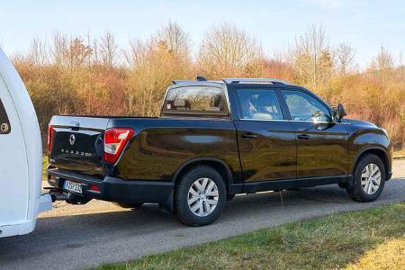 Ssangyong Musso Grand im Zugwagentest - Ladefläche
