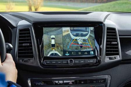 Ssangyong Musso Grand im Zugwagentest - Kamera