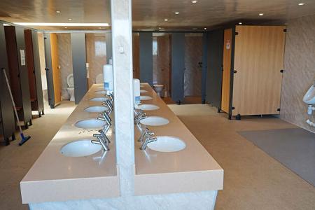 Campingpark, SanitŠranlagen