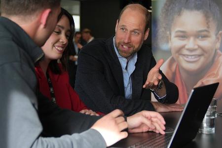 Charity für mentale Gesundheit: Prinz William im Charme-Modus