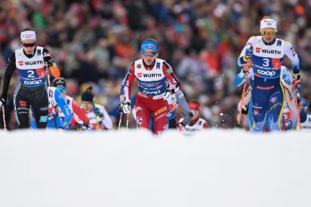 Deutsche Skilangläuferinnen holen WM-Bronze in der Staffel