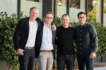  Oliver Blume, Carsten Helbing, Wassym Bensaid, RJ Scaringe Joint Venture VW und Rivian