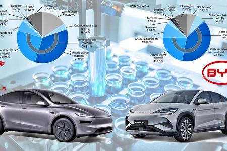 Tesla BYD Akku