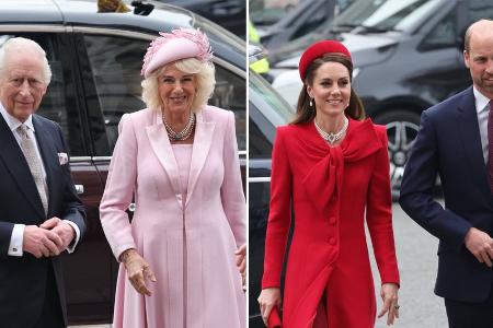 Commonwealth Day: Königin Camilla und Prinzessin Kate in Rosa und Rot