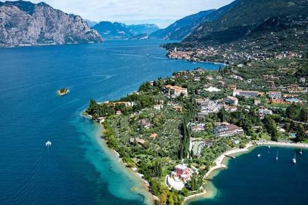 Aerial Views Of Italian Coastlines During Summertime