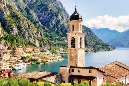 Limone sul Garda, town on the north west side of the famous Lake in Northern Italy