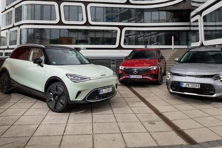 Kia Niro EV, Mercedes EQA, Smart #1