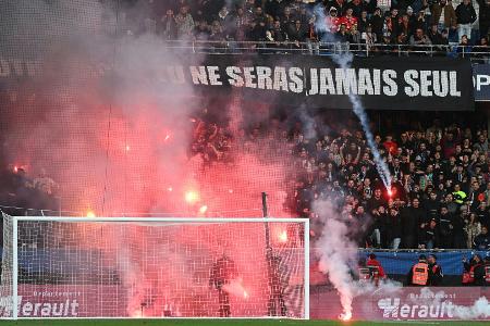 Feuer auf den Rängen: Spielabbruch in Frankreich