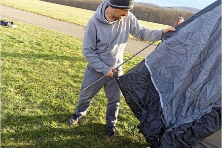 Vorzelte Test Aufbau f