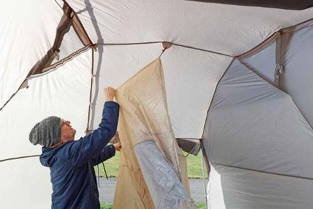 Vorzelte Test Vaude Innenraum f