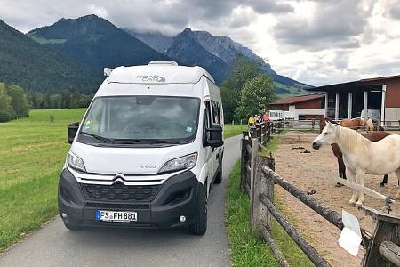 Tirol, Österreich, Campen, Dagnhof, Ponyreiten