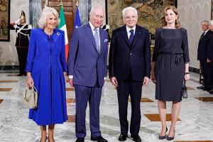 Italiens Präsident empfängt Charles und Camilla in Rom