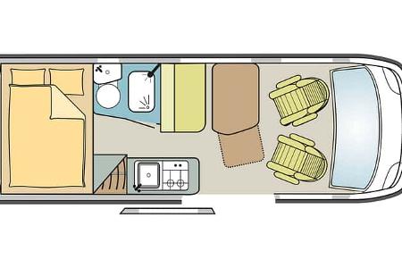 Campingbusse (2025) CHAUSSON V 594 L FIRST LINE Grundriss