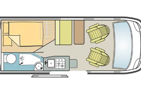 Campingbusse (2025) RIMOR HORUS 12 Grundriss