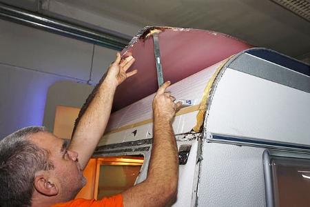 Mann, Werkzeug, Dachblech, Anheben