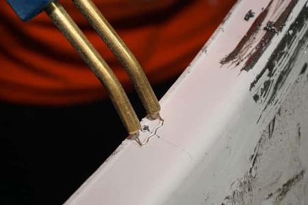 Kklammer, Einschmnelzen, Nahaufnahme