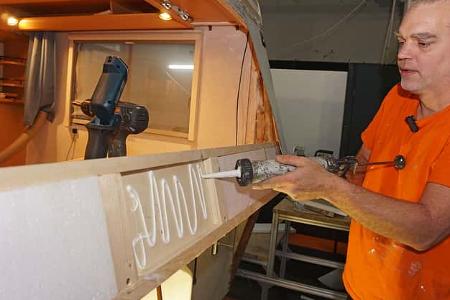 Wasserschaden am Caravan reparieren