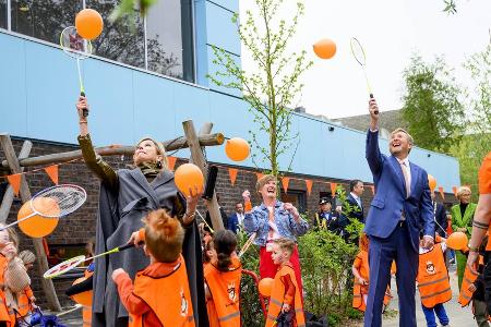 Aktionstag: Willem-Alexander und Máxima zeigen sportlichen Einsatz