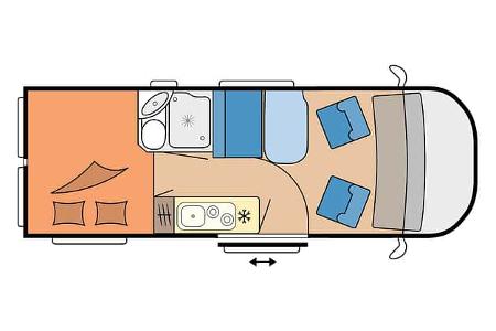 Hobby Ontour Van Solaris, 600 FT, Grundriss