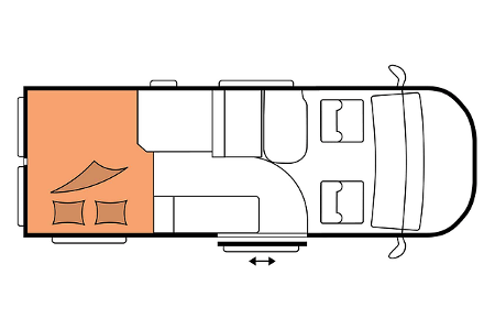 Hobby Ontour Van Solaris, 600 FT, Grundriss