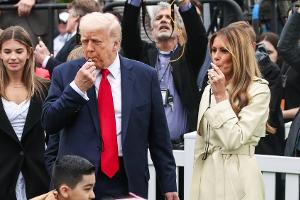 Vor Reise zur Papst-Beerdigung: Seltener Auftritt von Melania Trump