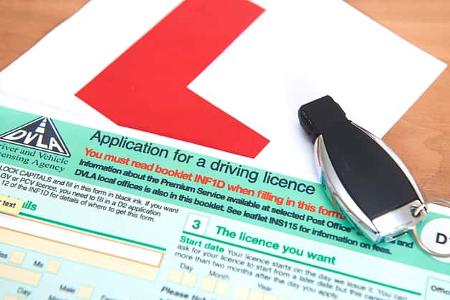 Britischer Führerscheinantrag