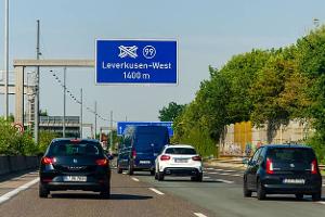 Autobahn A1 Kreuz Leverkusen
