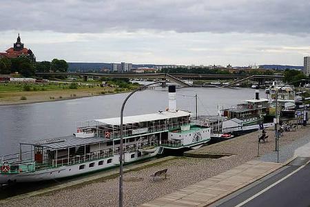 Eingestürzte Carolabrücke Dresden