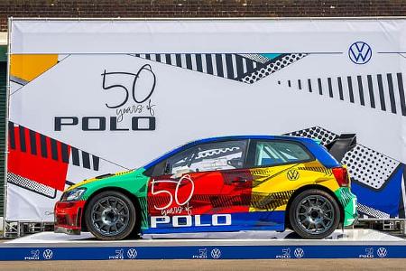 VW Polo R World Rallycross Harlekin-Lackierung