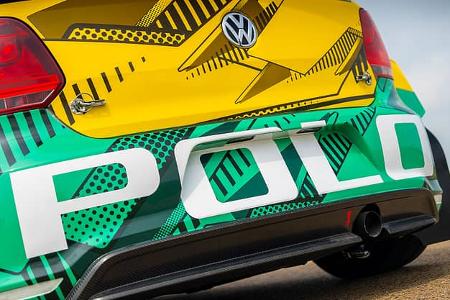 VW Polo R World Rallycross Harlekin-Lackierung