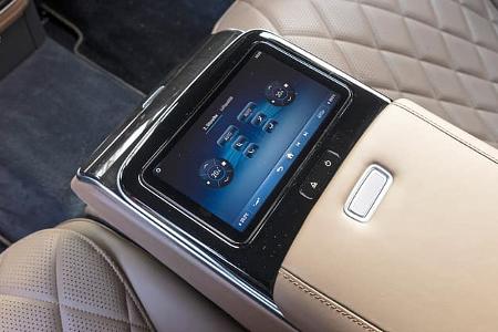 Mercedes S 450 d 4Matic, Display Klimaanlage