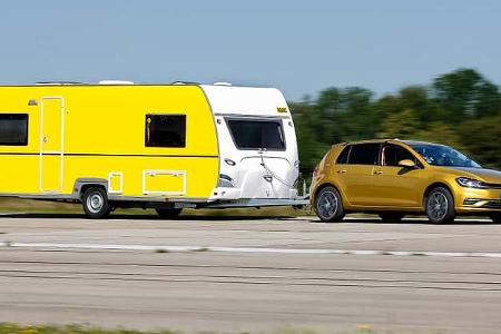 ADAC-Test Antischlingersysteme Stabilitätsprogramme Anhänger Wohnwagen