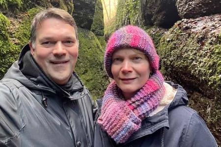 Porträt, Pärchen, Wandern