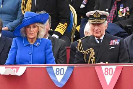 Große Gedenkzeremonie in London: Am Montag (5. Mai), einem Feiertag im Königreich, gedachten die Royals des Kriegsendes. Am 8. Mai 1945 endete der Zweite Weltkrieg. Zur feierlichen Militärparade mit F ...