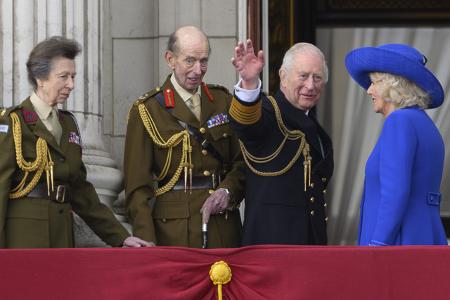 Neben dem König und der Königin war unter anderem auch Prinzessin Anne auf dem Balkon des Buckingham Palace zu sehen.