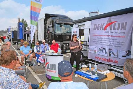 Technik Caravane Camp, Kleb- und Dichtstoffe