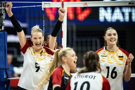Volleyball: Deutschland schlägt Olympiasieger Italien