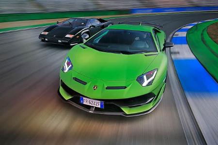Lamborghini Aventador SVJ, Countach und Aventador
