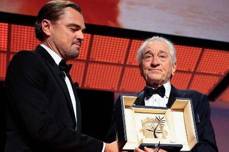 Cannes: Leonardo DiCaprio überreicht Robert De Niro die Ehrenpalme